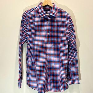 Plaid Banana Republic Dress Shirt — L